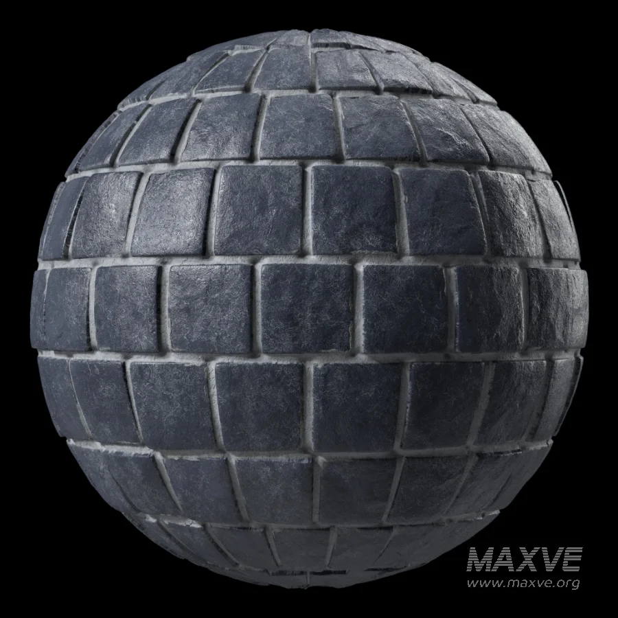 D313 Decorative Slat Stone wall – Sbsar Pbr 4k Seamless - Image 1