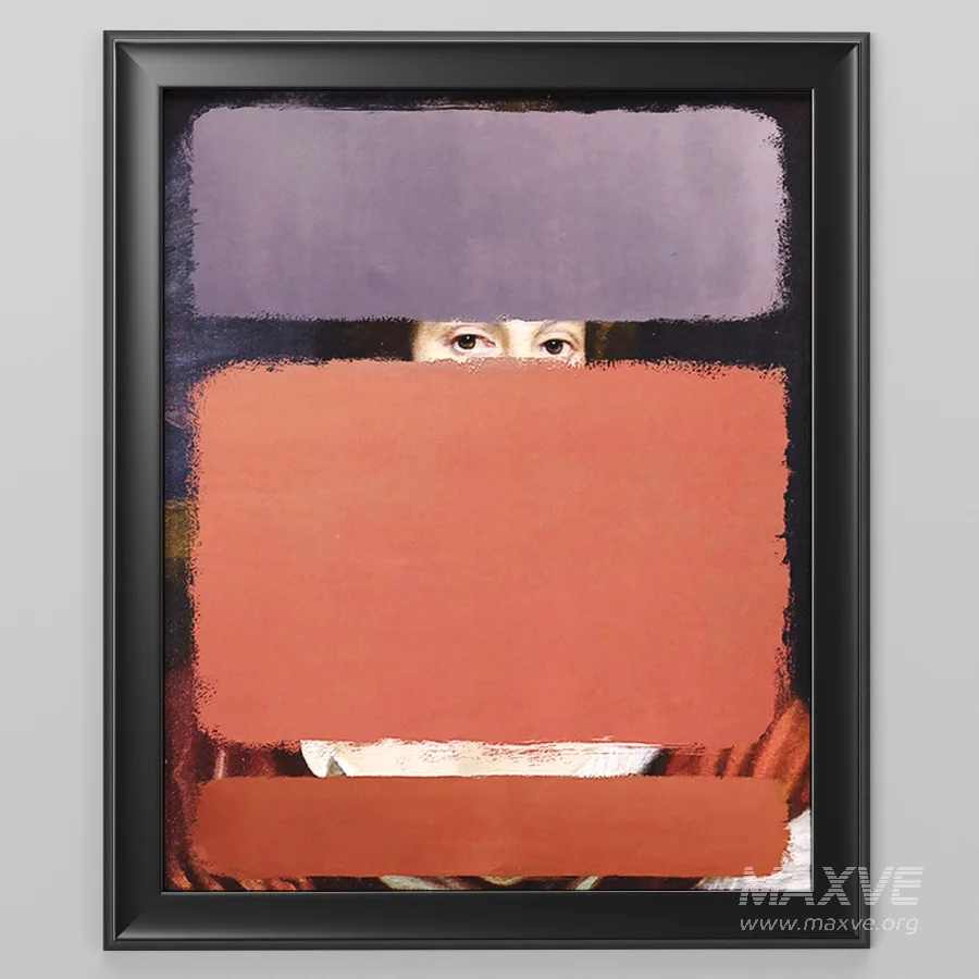 D166 RED & PURPLE Canvas print - Image 3