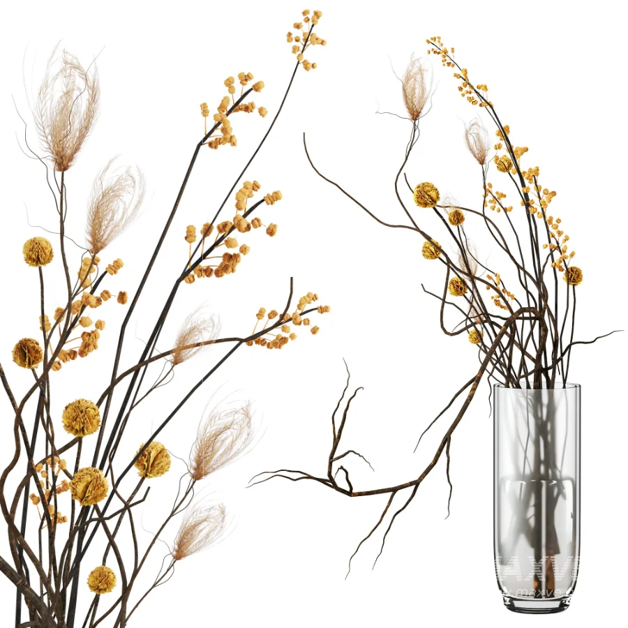 Yellow flowers in vase - Image 3