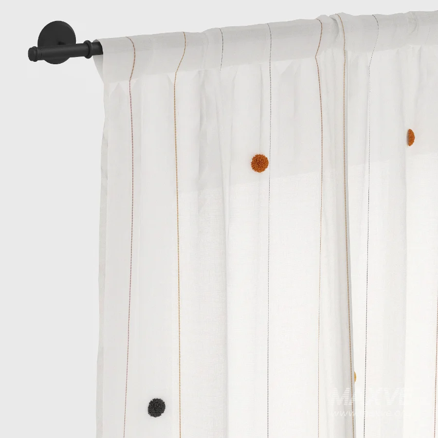 Tulle with pom-poms ZARA - Image 2