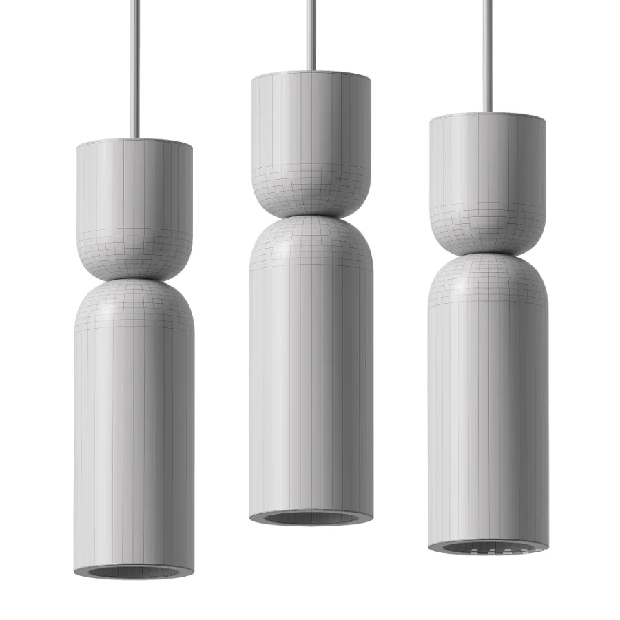 Traditional Vintage Round Column Pendant Lights - Image 4