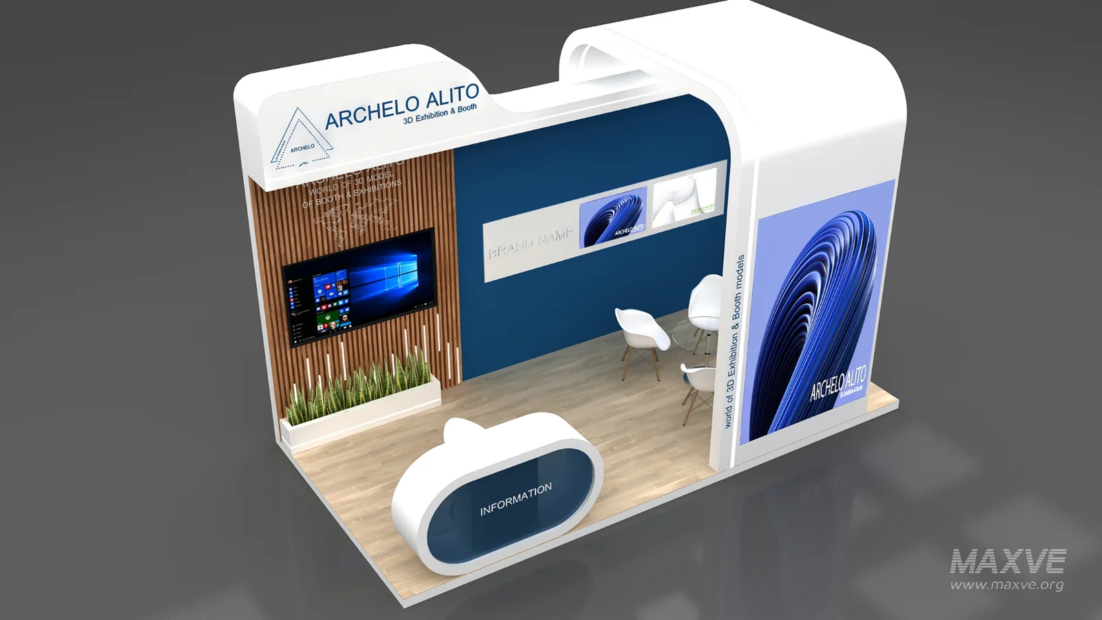Exhibition Booth 3D Model - Image 2
