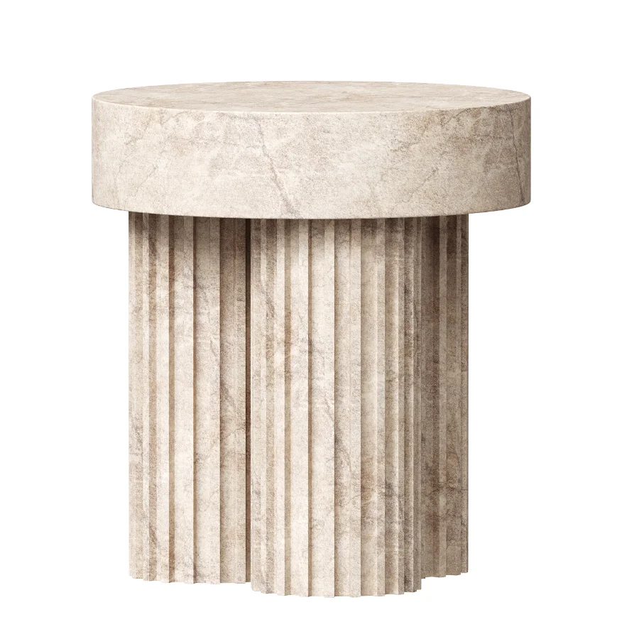 Isabella Round Marble Side Table - Image 3