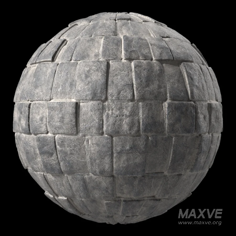 D318 Decorative Slat Stone wall – Sbsar Pbr 4k Seamless - Image 1