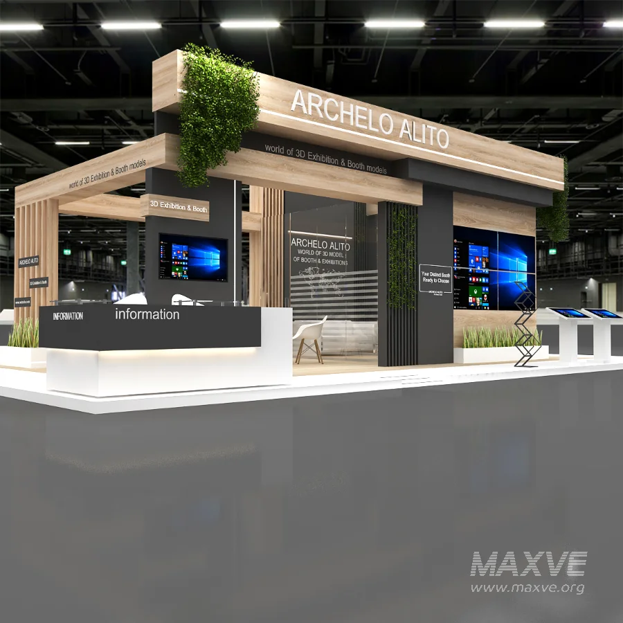 booth 3d model - Image 3