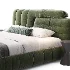 Estonia Suede Fabric Modern Upholstered Headboard Bed - Thumbnail 3