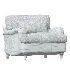 Daphnis Seaweed Velvet Sofa 1 Seater - Thumbnail 1