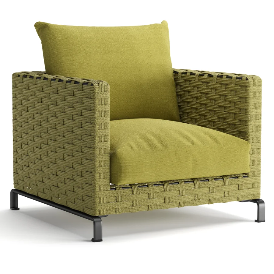 Ray Outdoor Fabric Armchair - Image 7