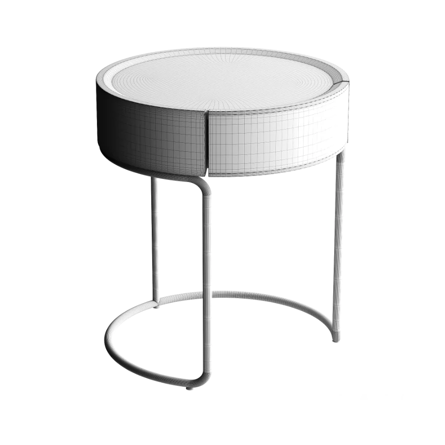 Marcos Scandinavian Round Side Table - Image 2