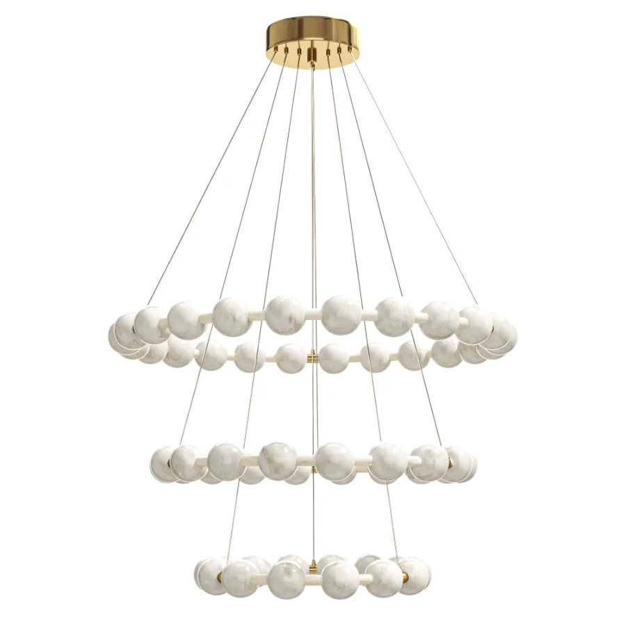pendant lamp Художественные светильники из испанского алебастра для гостиной. - Image 1