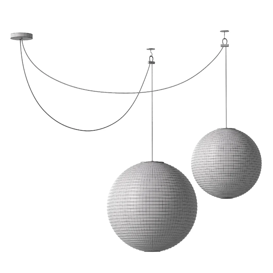 Noguchi Akari Japanese Style Pendant Light - Image 6