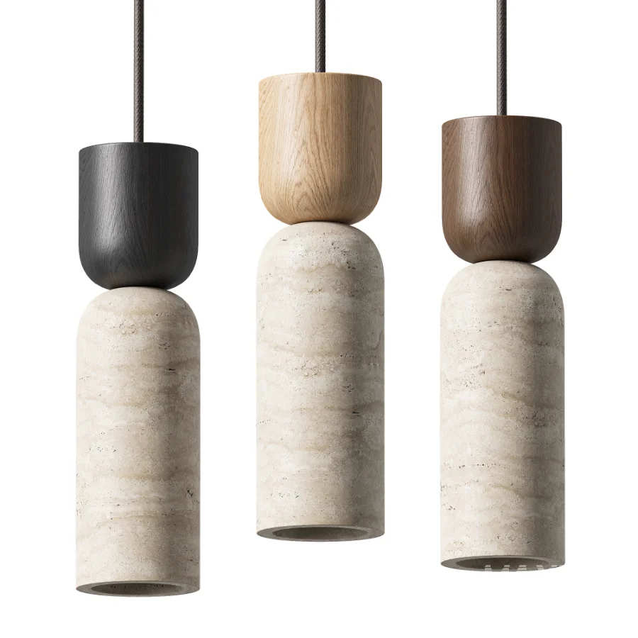 Traditional Vintage Round Column Pendant Lights - Image 3