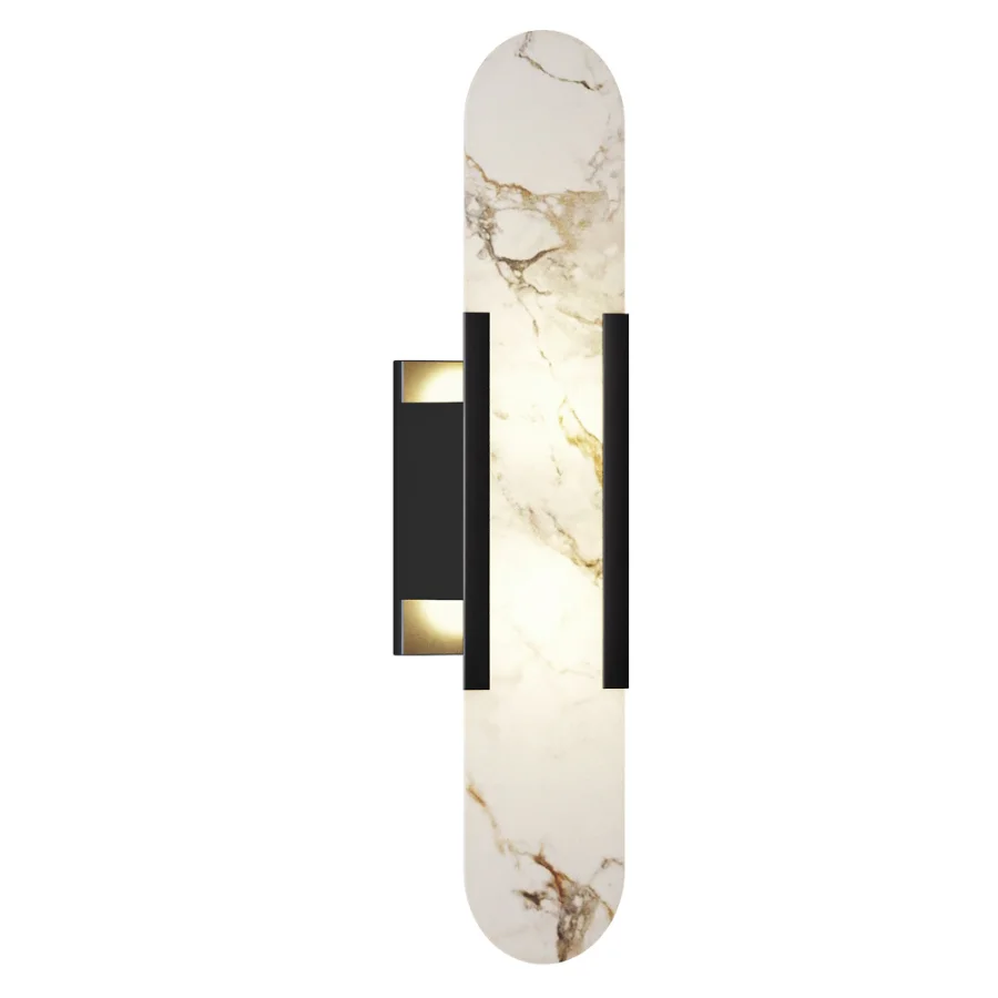Melange Elongated Alabaster Wall Lamp - Image 3