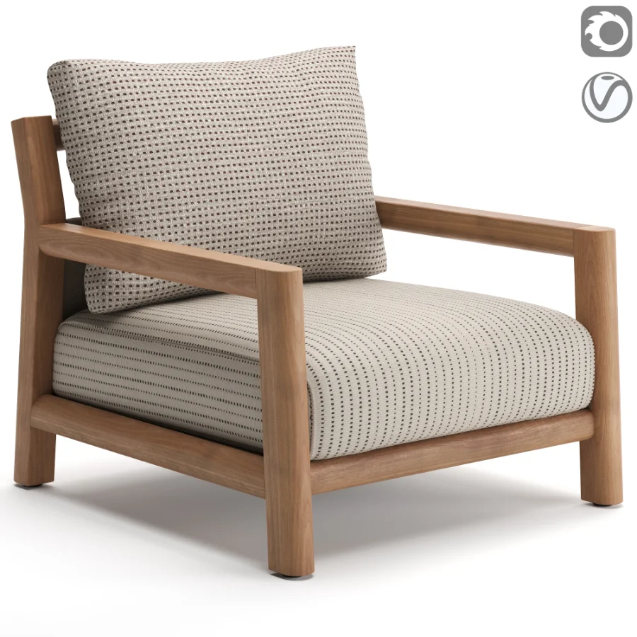 Pablo Outdoor Armchair - Image 1