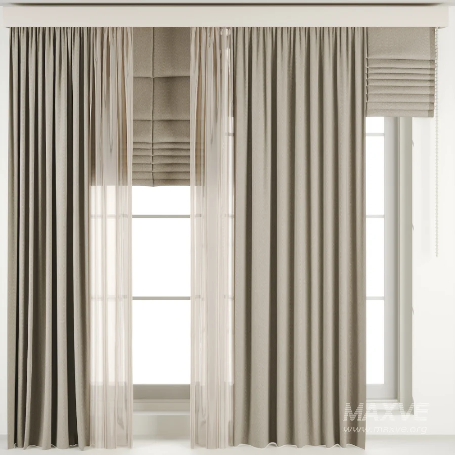 Silk and Cotton Curtain Set 100 - Image 2