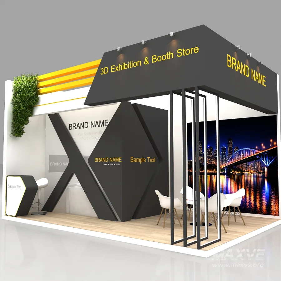 Exhibition Booth 3D Model - Image 1