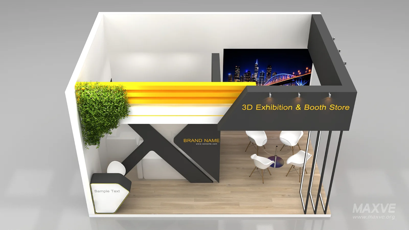 Exhibition Booth 3D Model - Image 2