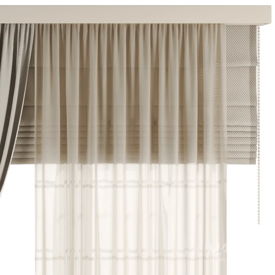 Silk and Cotton Curtain Set 103 - Image 2