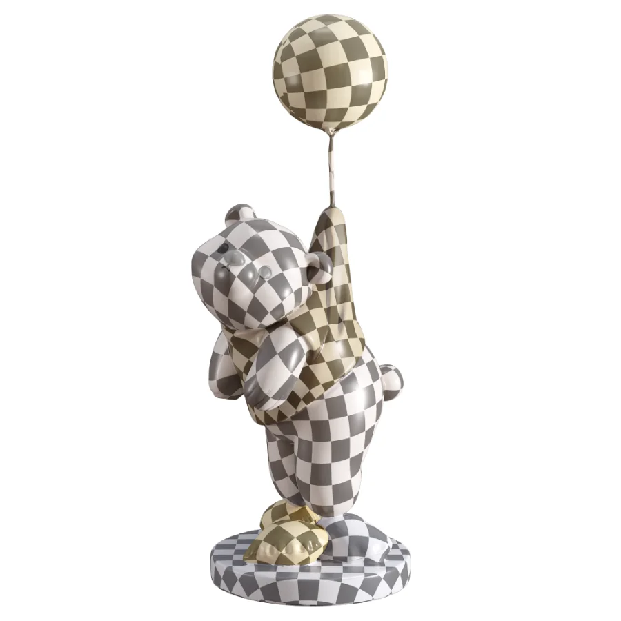 Minimalist Art Toy Bear Status Balloon - Image 3