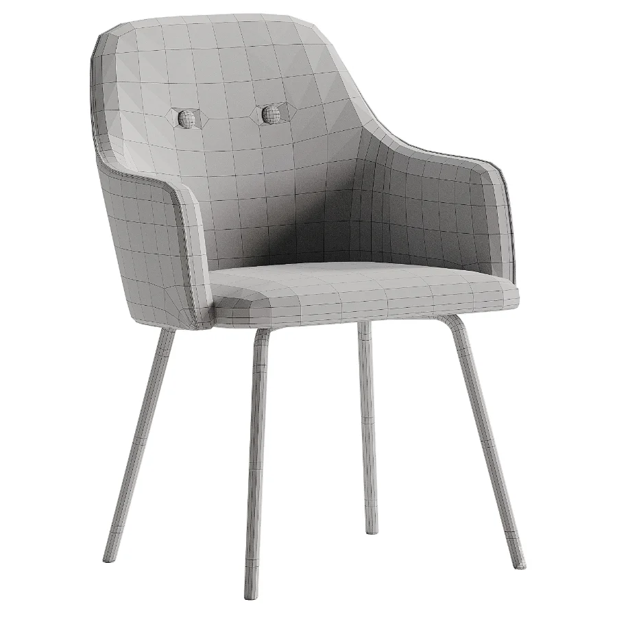 Lipstick green dining chair - Image 5