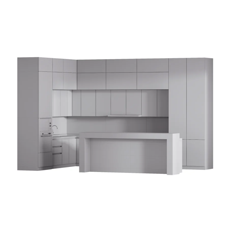 Modern_style kitchen set in 4 different designs - Image 1