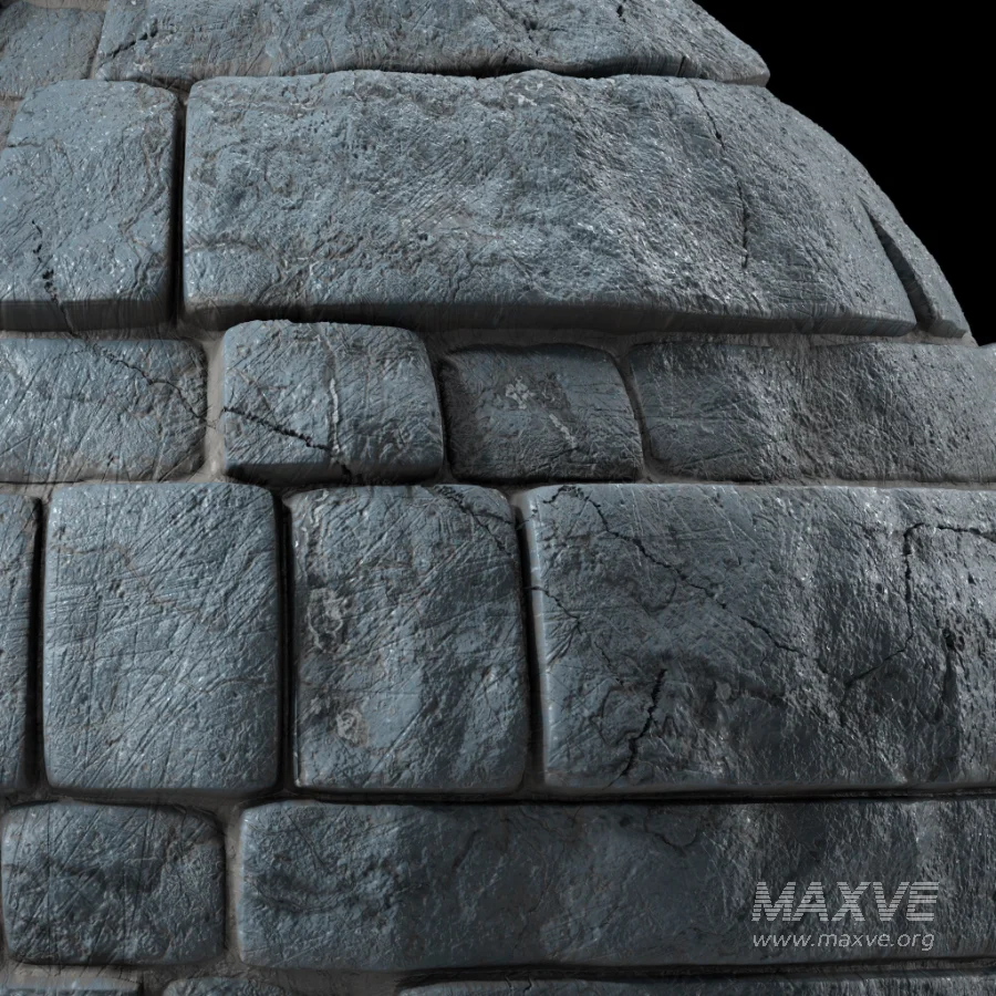 D315 Decorative Slat Stone wall – Sbsar Pbr 4k Seamless - Image 2