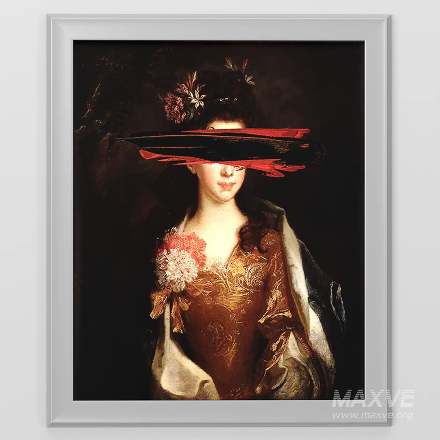 D163 Spatula Black Canvas print - Image 3