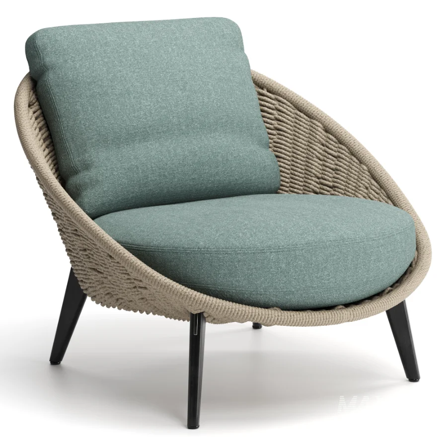 Lido Cord Outdoor Lounge Armchair - Image 6