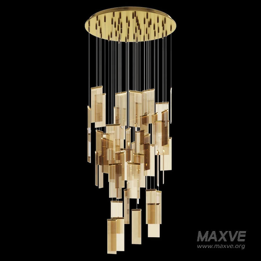 Modern Acrylic Creative Staircase Chandelier - Image 3