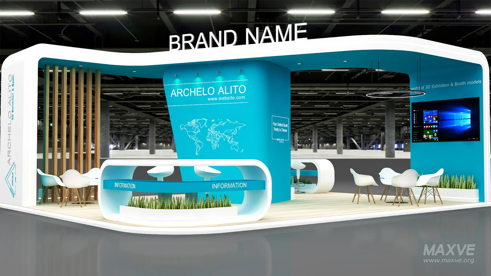 booth 3d model - Image 8