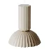 Jeanne Fluted White Porcelain Dome Pendant Light - Thumbnail 3