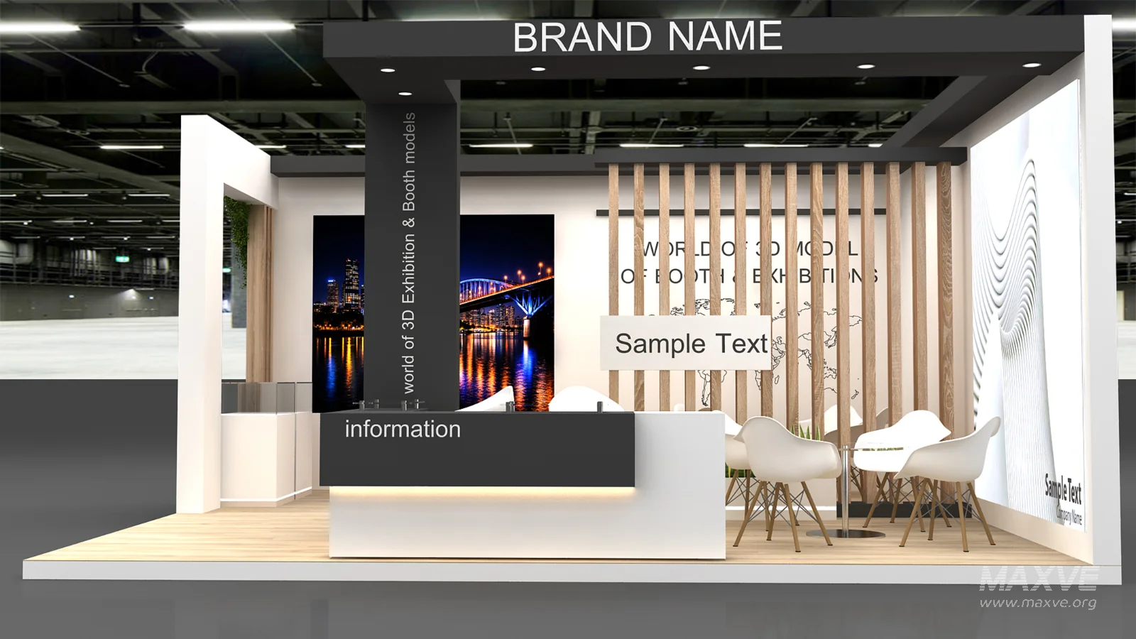 stall 3d model - Image 2