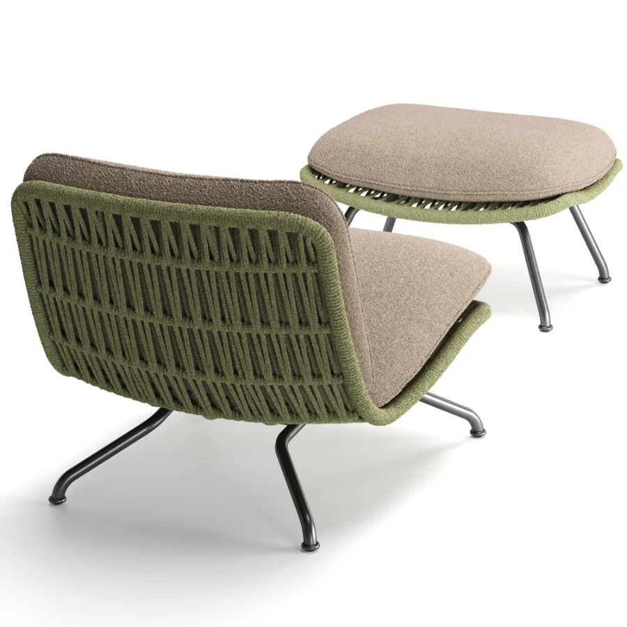 Pattie Cord Outdoor Armchair - Image 2