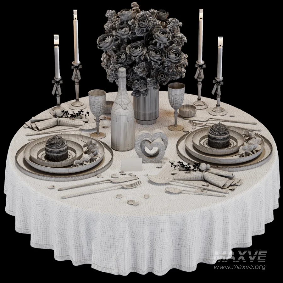 Romantic Tableware Set for February 14 - Image 3