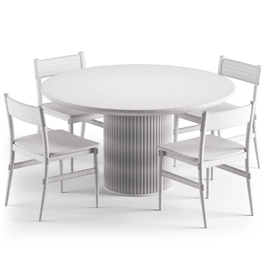 Merritt Oak Dining Chair and Davison Round Dining Table - Image 6