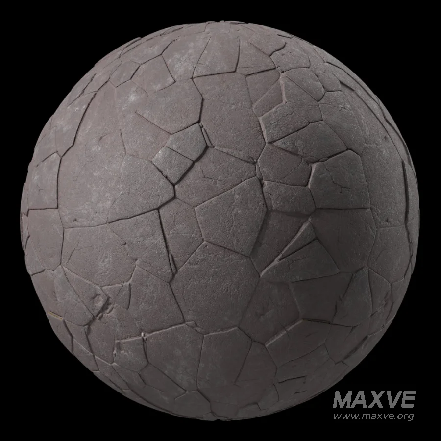 D317 BrushRock Stone wall – Sbsar Pbr 4k Seamless - Image 1