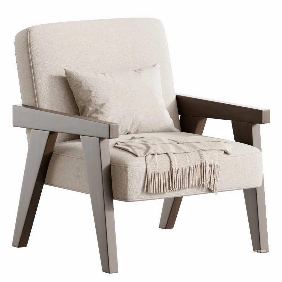 Zara Home The walnut armchair - Image 4