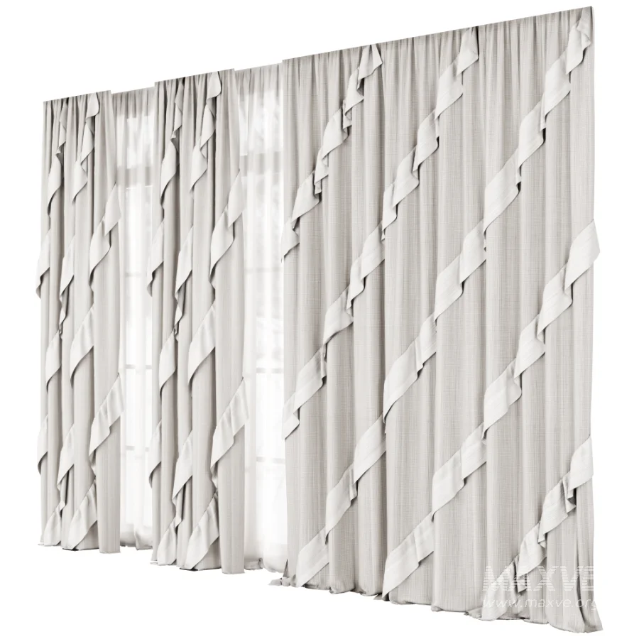 Silk and Cotton-Curtain Set 104 - Image 1