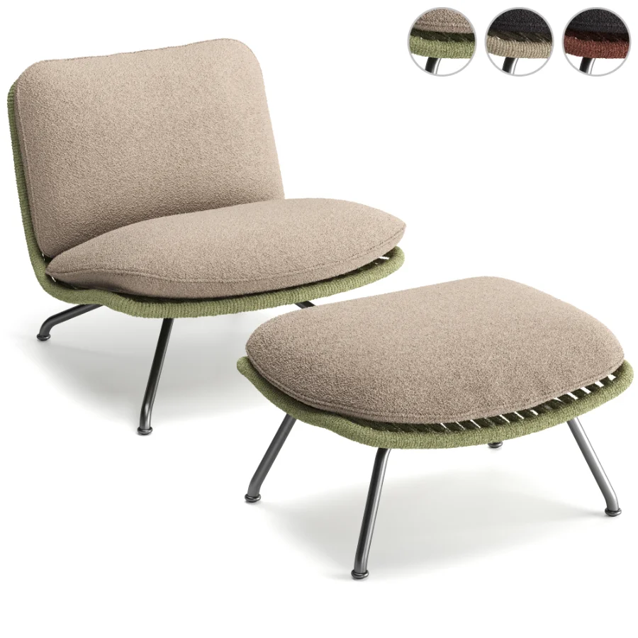 Pattie Cord Outdoor Armchair - Image 1