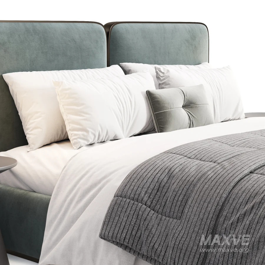 Gem Upholstered King Queen Bed - Image 7