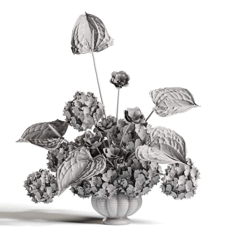 Signature Hydrangea And Anthurium Floral - Image 4