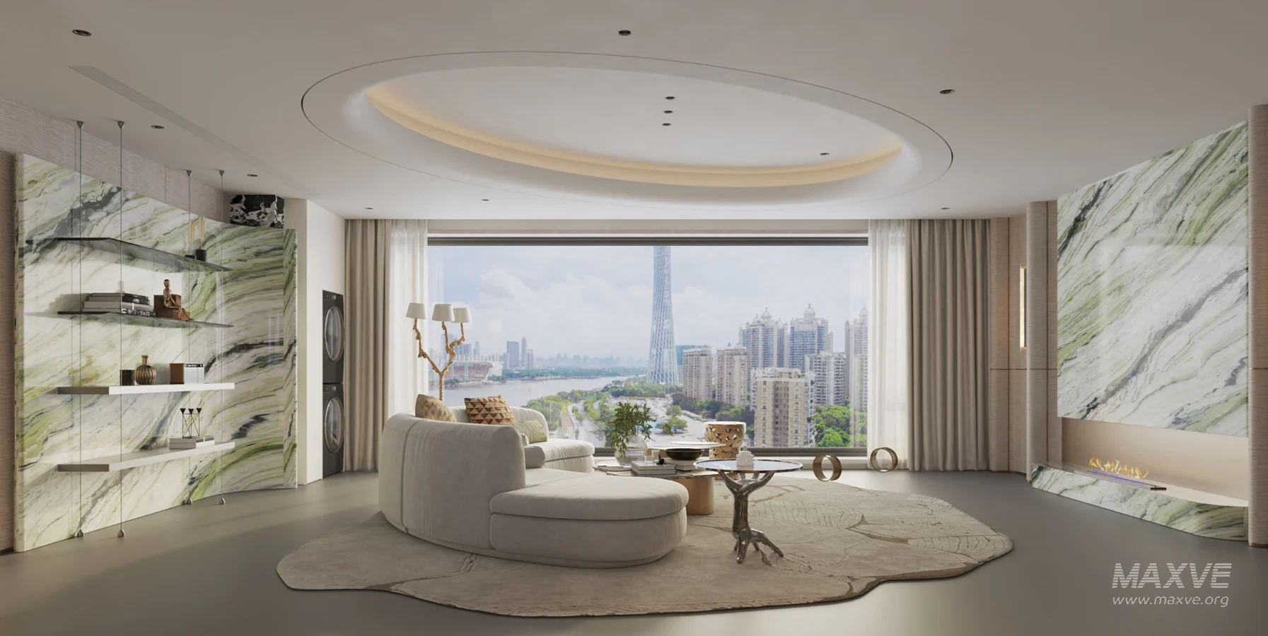 Luxury living room and dining room - Image 17