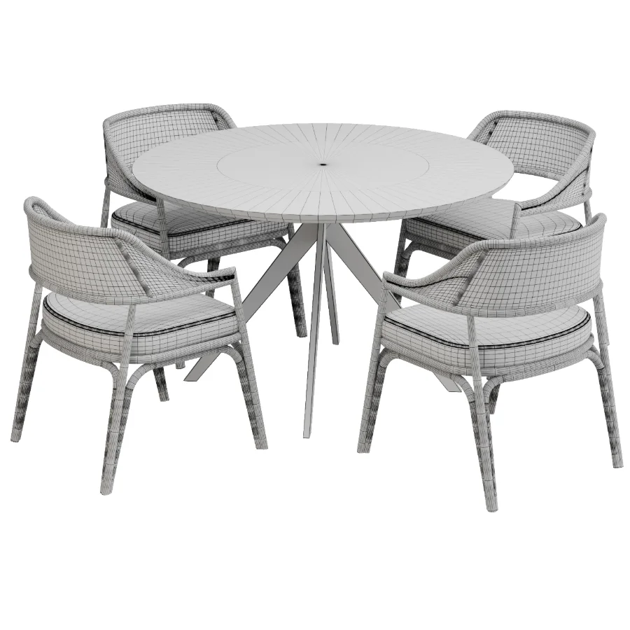 Dinning chair and table337 - Image 6
