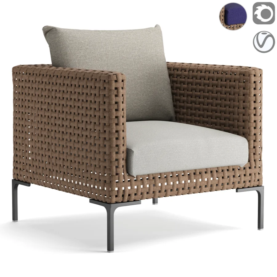 Charles Outdoor Armchair - Image 1