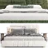Estonia Suede Fabric Modern Upholstered Headboard Bed - Thumbnail 1