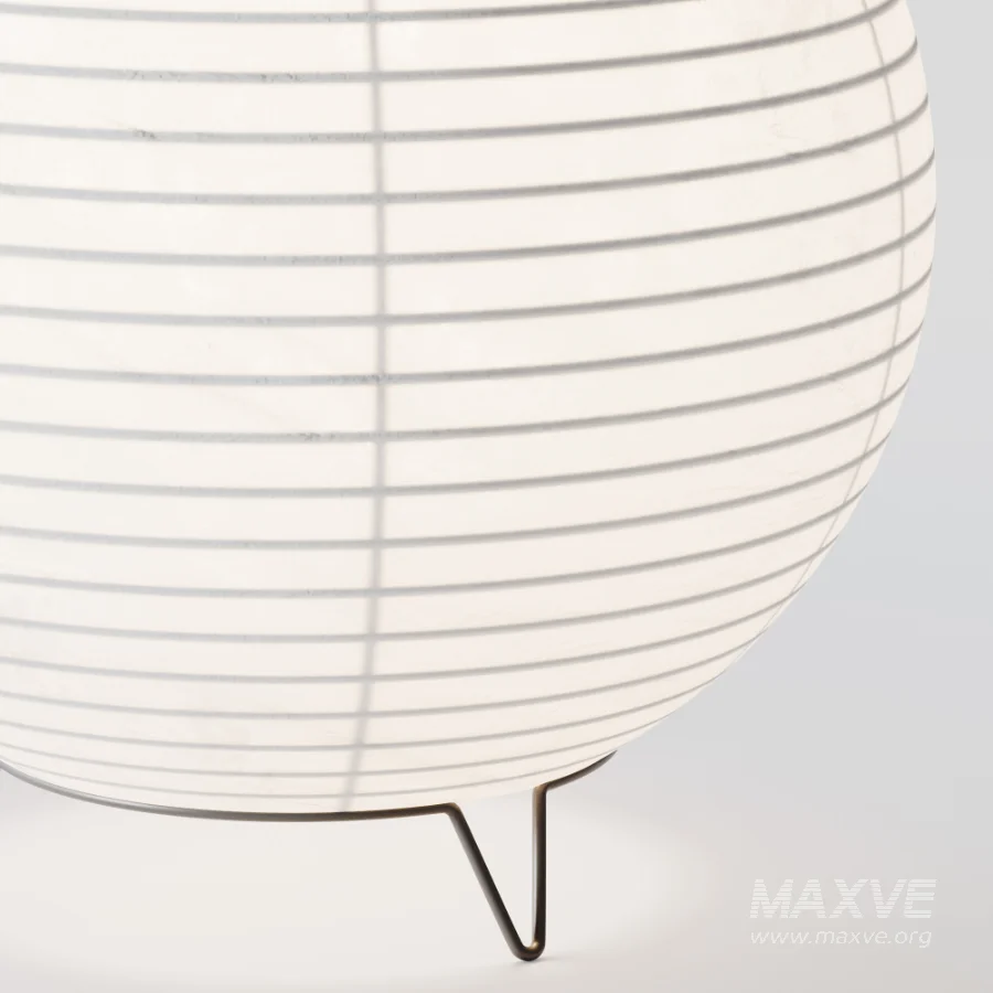 Round LED Japanese Style Lantern Rice Paper Desk Lamp - Image 4
