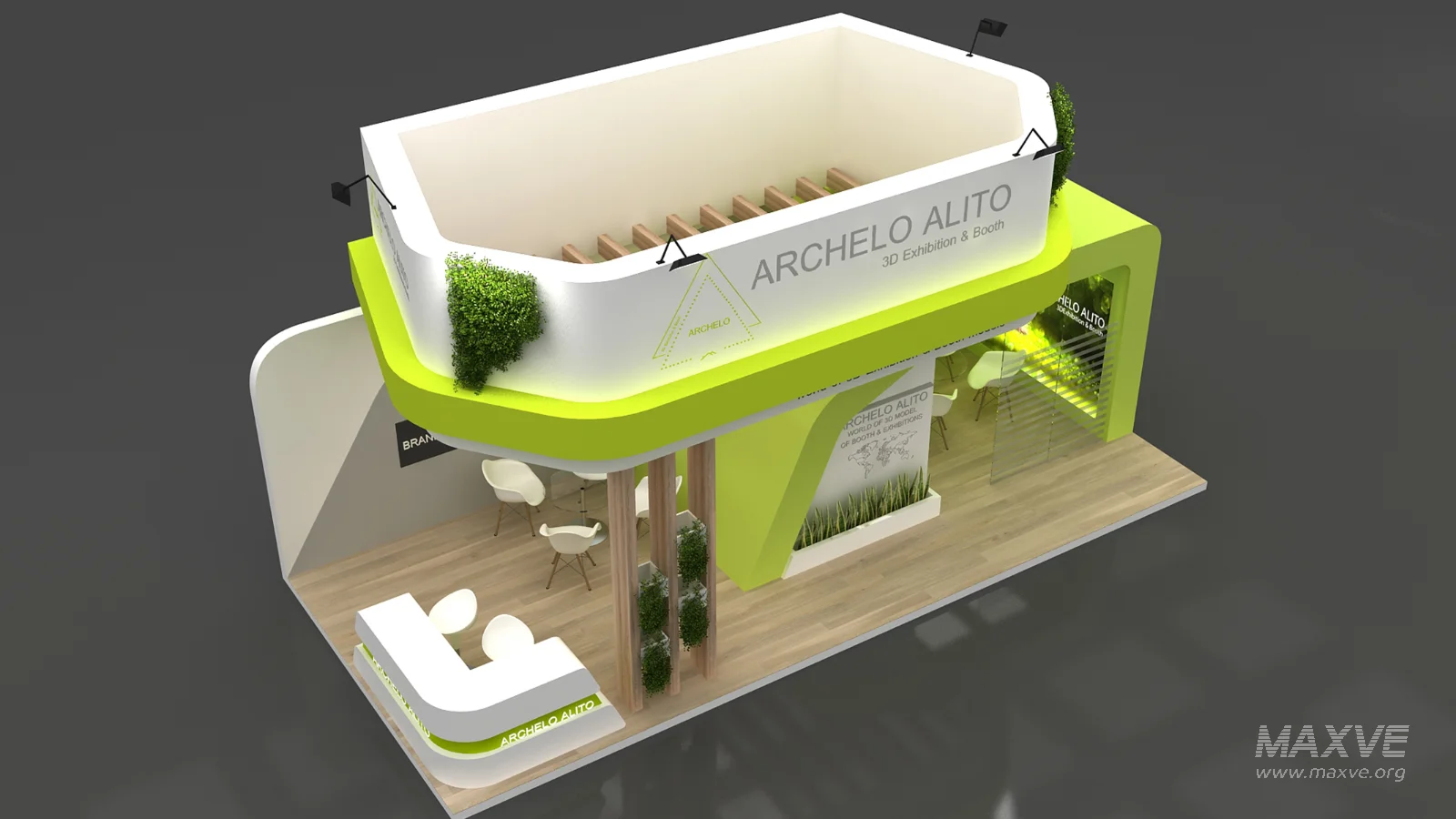 booth 3d model - Image 6