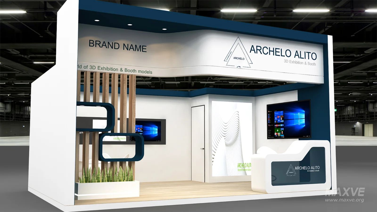 Exhibition Booth 3D Model - Image 2