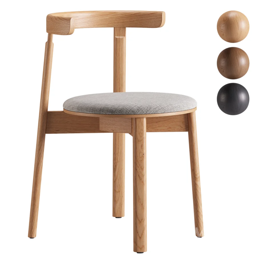 Lunar Wooden Chair - Image 1