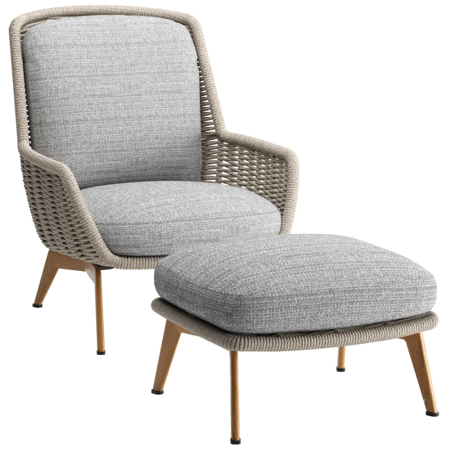 Belt Cord Outdoor Armchair - Image 6